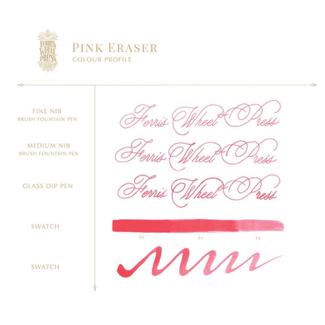 Ferris Wheel Press Fountain Pen Ink 38ml Pink Eraser