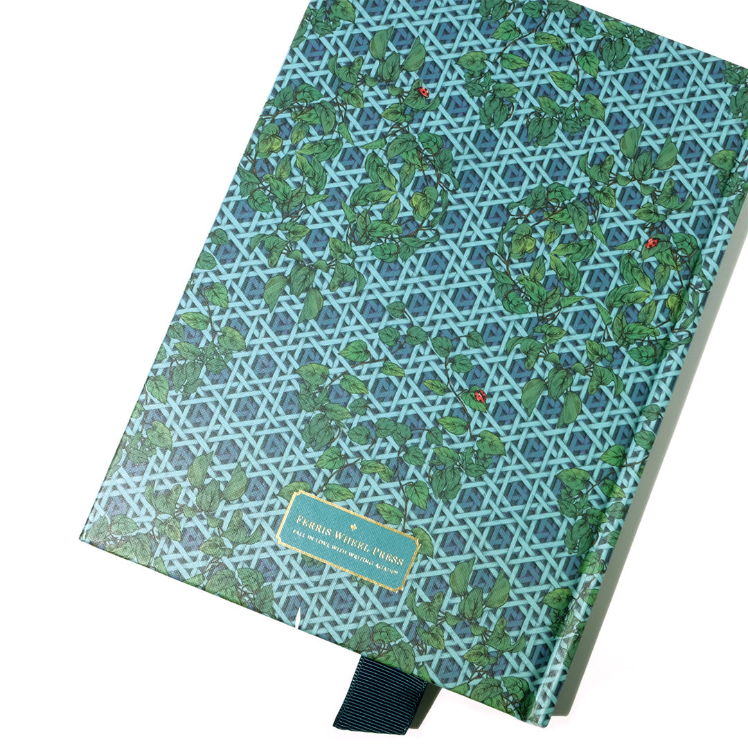Ferris Wheel Press A5 Sketchbook Enveloped in Rattan Teal