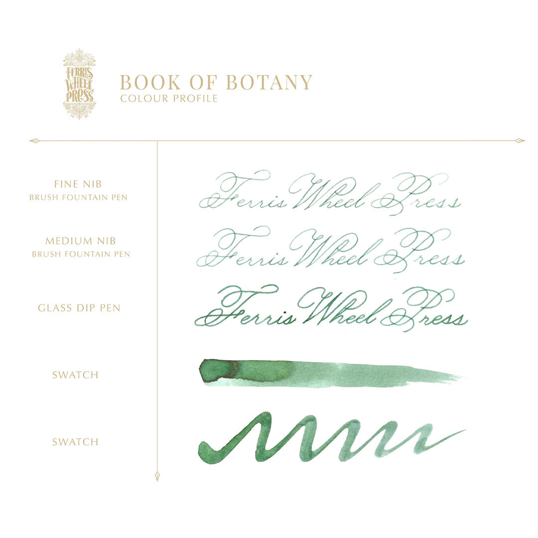 Ferris Wheel Press Everyday Fountain Pen Ink 10ml Book of Botany