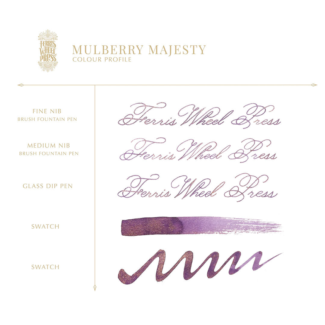 Ferris Wheel Press Fountain Pen Ink 10ml Mulberry Majesty