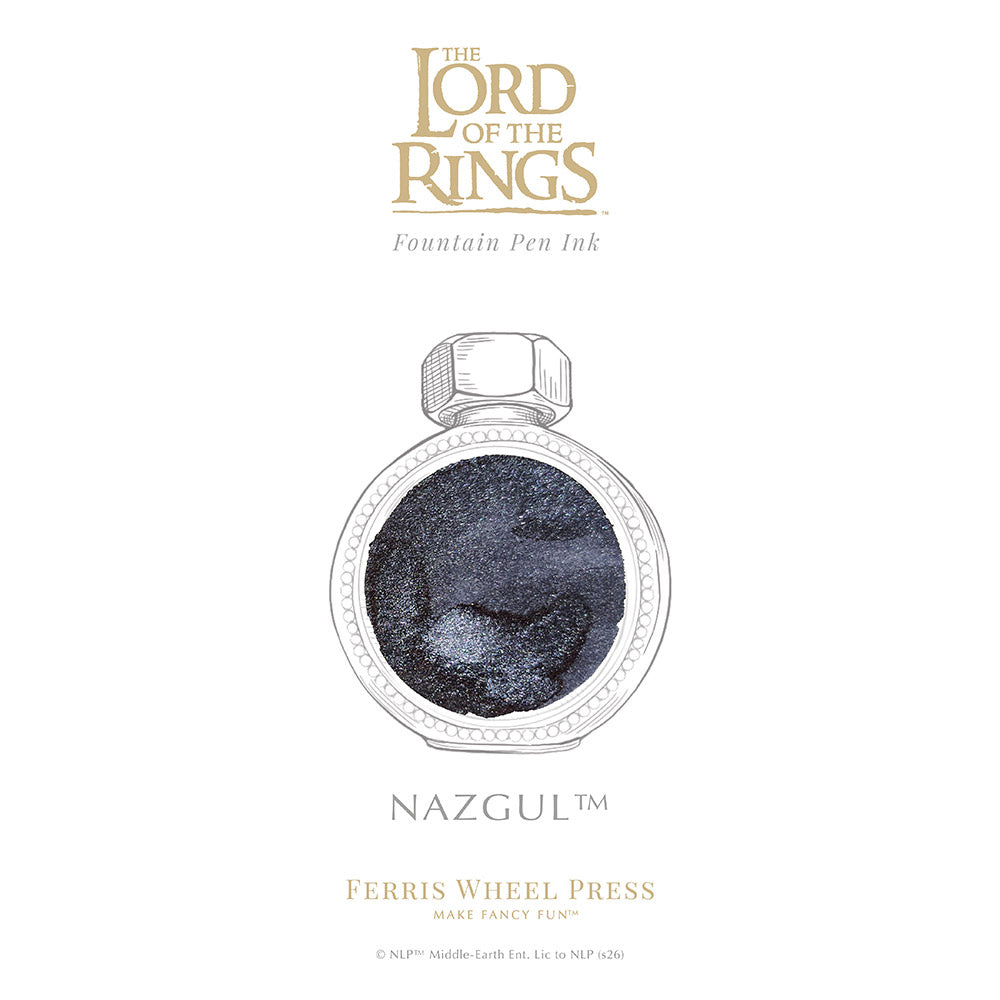 Ferris Wheel Press Lord of the Rings Fountain Pen Ink 38ml Nazgûl