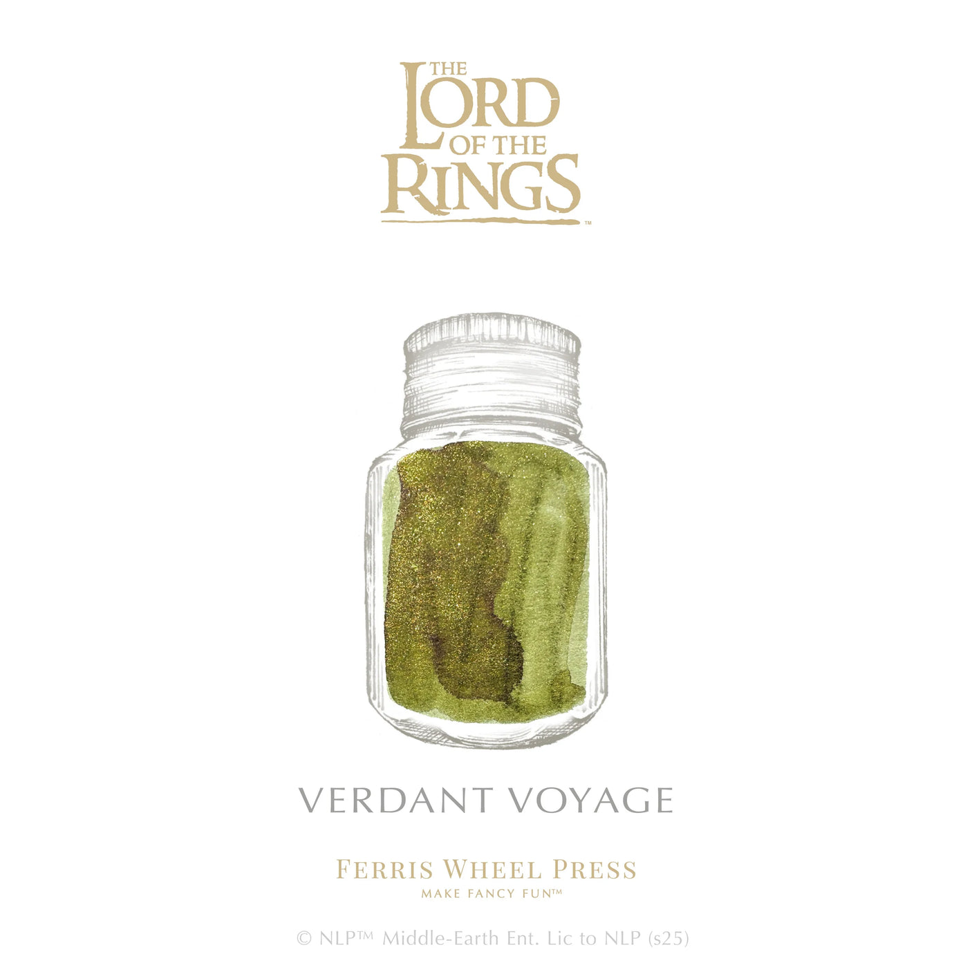 Ferris Wheel Press Lord of the Rings Fountain Pen Ink 28ml Verdant Voyage