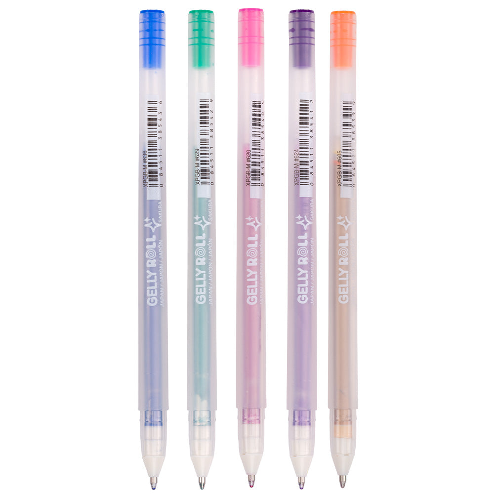 Gelly Roll Gold Shadow Pen Set of 5 by Gelly Roll at Cult Pens