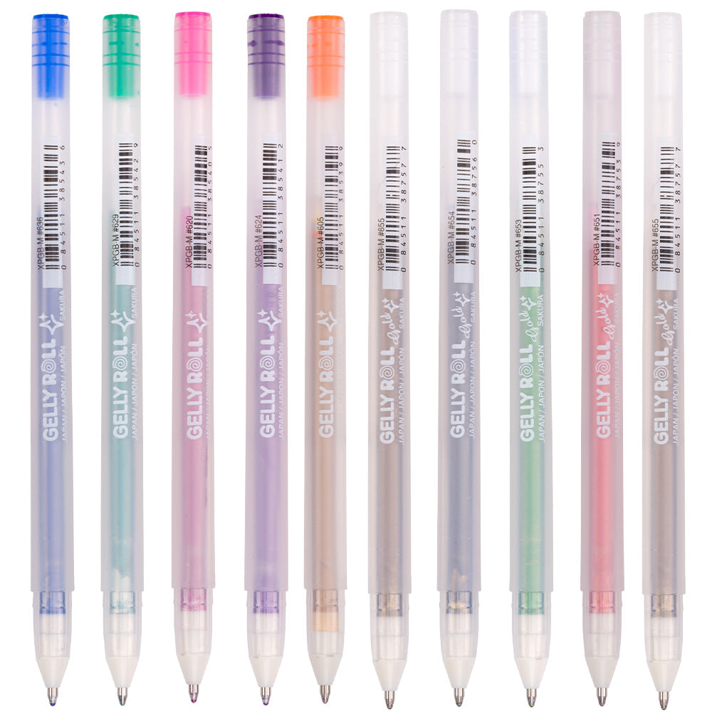 Copy of Gelly Roll Gold and Silver Shadow Pen Set of 10 by Gelly Roll at Cult Pens