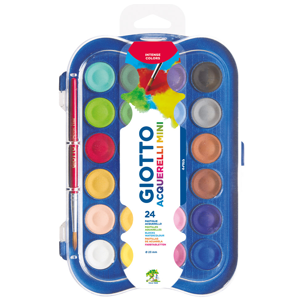 Giotto Acquarelle Mini Watercolours Set of 24