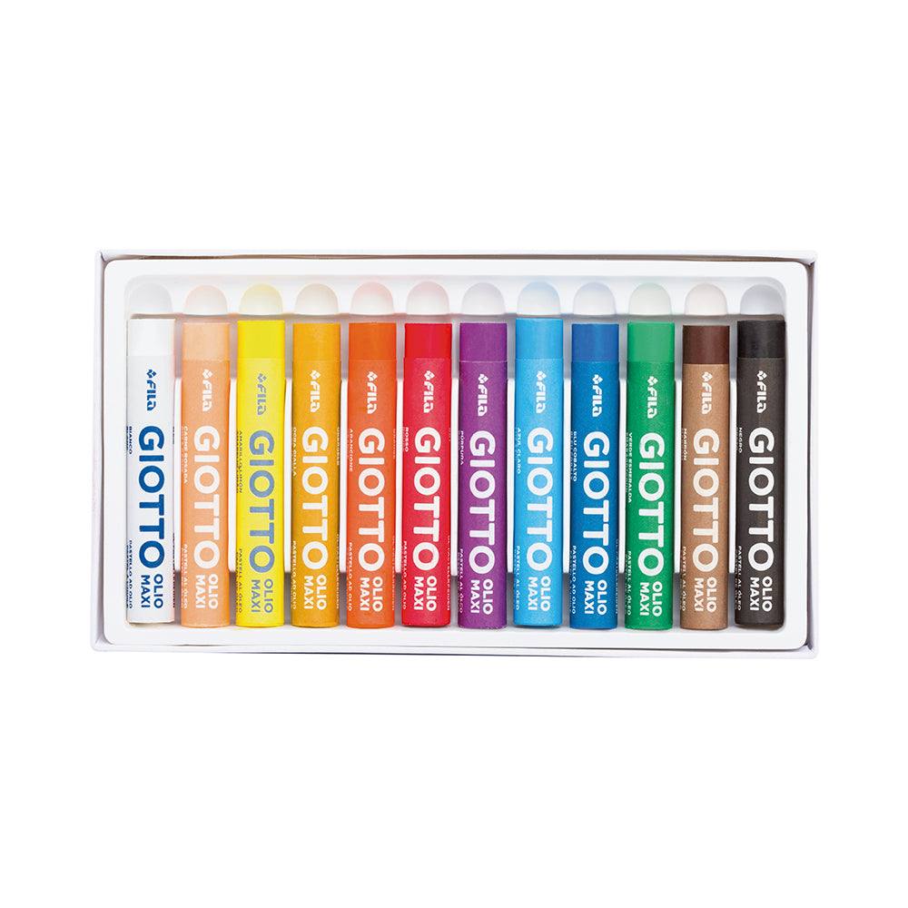 Giotto Olio Maxi Intense Soft Oil Pastels Set of 12