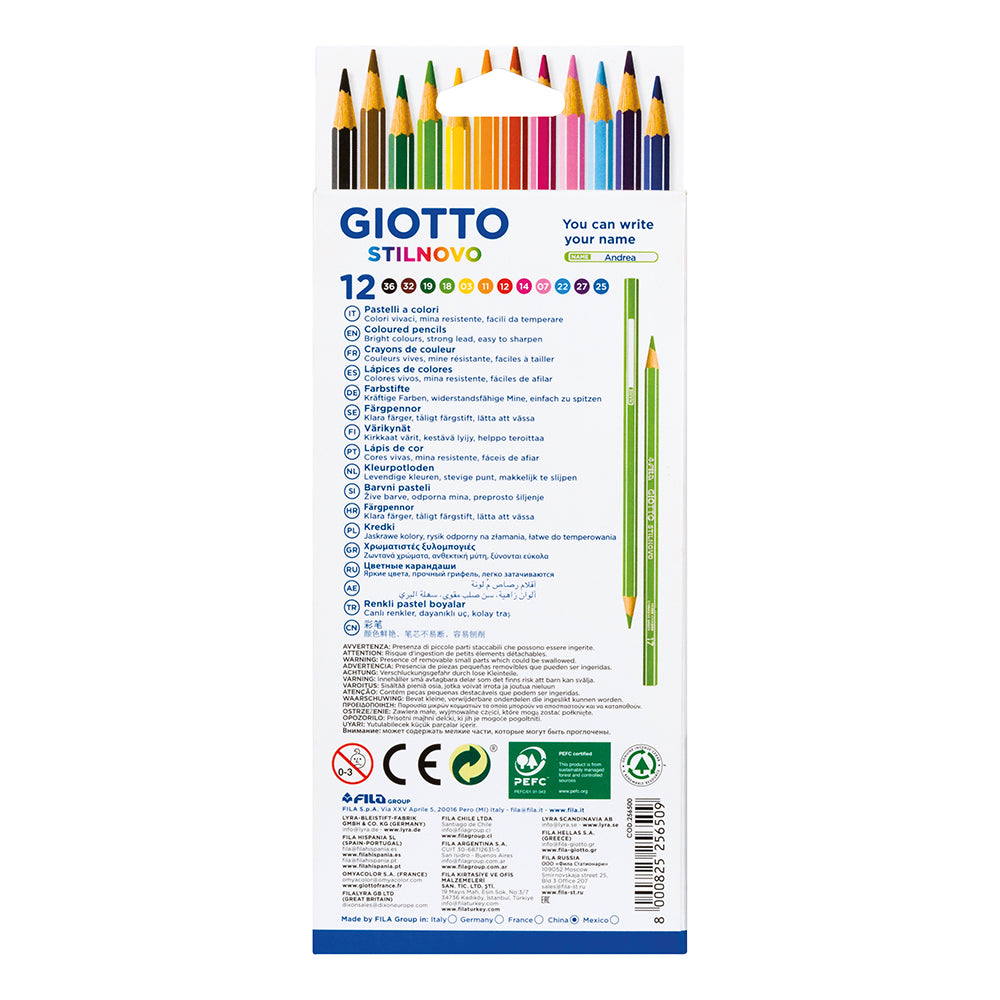 Giotto Stilnovo Coloured Pencils  Set of 12