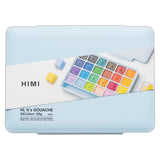 HIMI Jelly Cup Gouache Set of 24 Colours Ice Blue Case