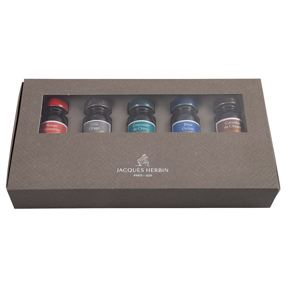 Jacques Herbin 1670 Inks Collection Gift Box of 5 10ml Inks