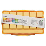 HIMI Jelly Cup Gouache Set of 18 Colours Yellow Case Metallic Edition