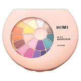 HIMI Solid Watercolour Set of 38 Pans + Brush Pink Case