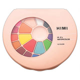 HIMI Solid Watercolour Set of 24 Pans + Brush Pink Case
