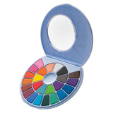 HIMI Solid Watercolour Set of 24 Pans + Brush Blue Case