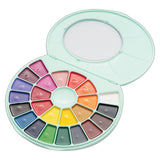 HIMI Semi-Moist Watercolour Set of 24 Pans + Brush Green Case