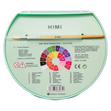 HIMI Semi-Moist Watercolour Set of 24 Pans + Brush Green Case