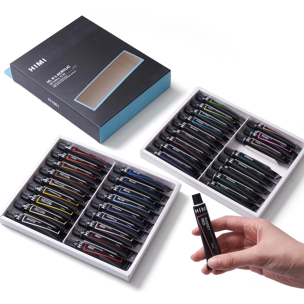HIMI Tube Acrylic Set of 36 Colours 12ml