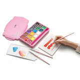 HIMI Set of 5 Brushes Filbert Flat and Round Pink