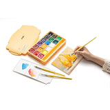 HIMI Set of 5 Round Brushes Yellow