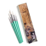HIMI Set of 5 Round Brushes Green