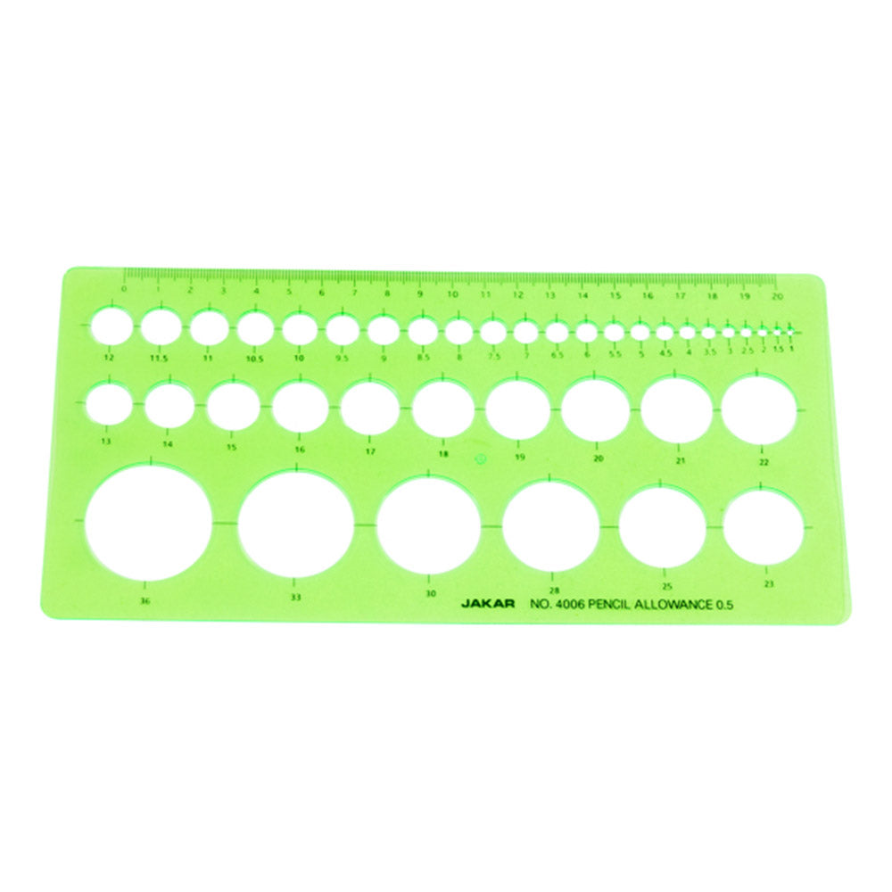 Jakar Circle Template 1-36mm