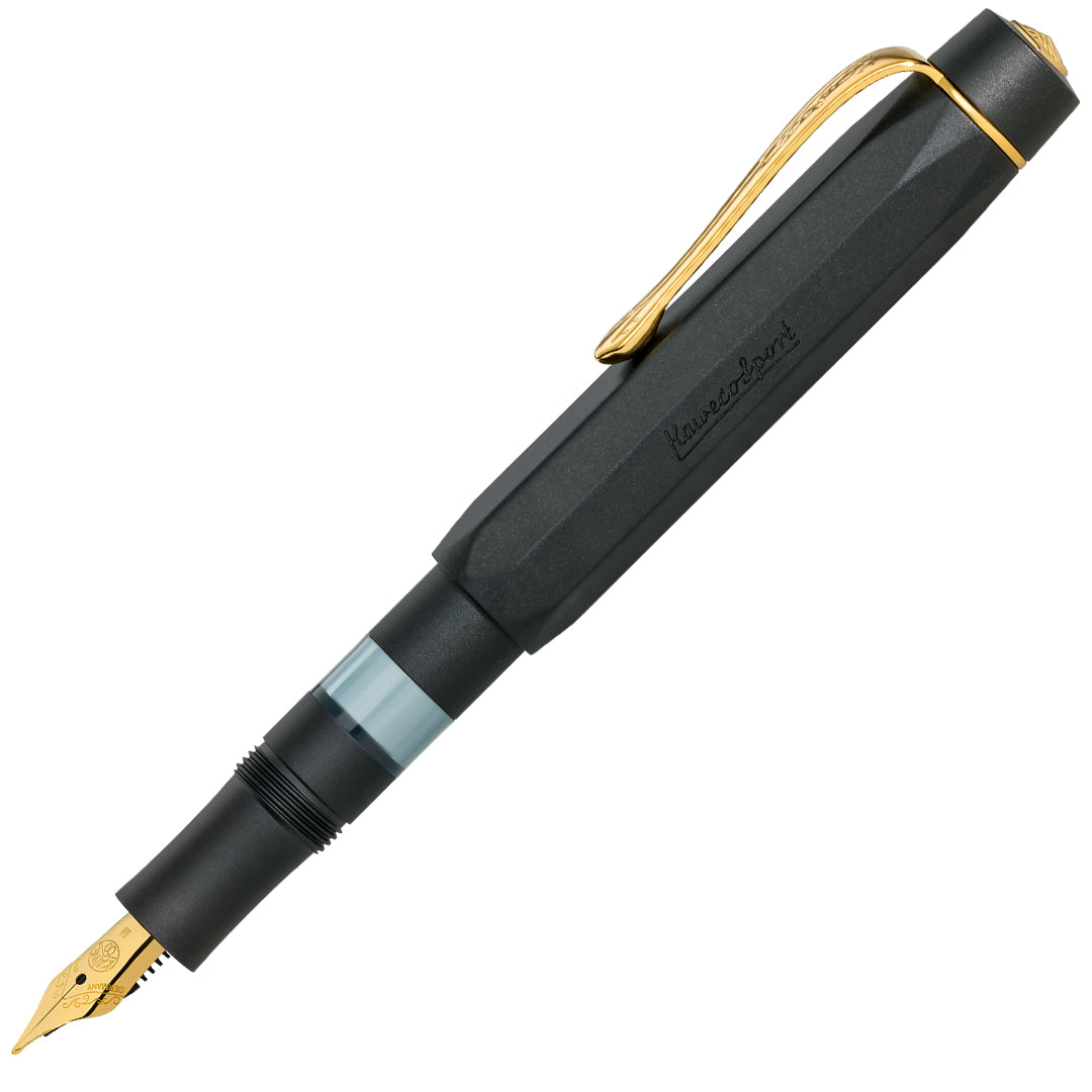 Kaweco Sport Piston Filler Fountain Pen and 32ml Ink Set Black