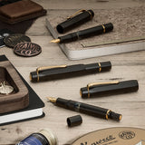 Kaweco Sport Piston Filler Fountain Pen and 32ml Ink Set Black