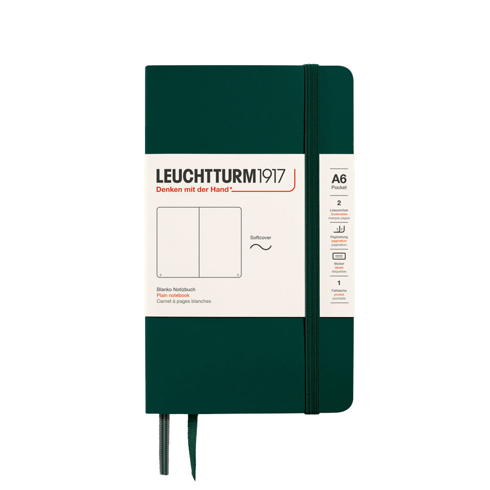 LEUCHTTURM1917 Softcover Notebook Pocket Forest Green