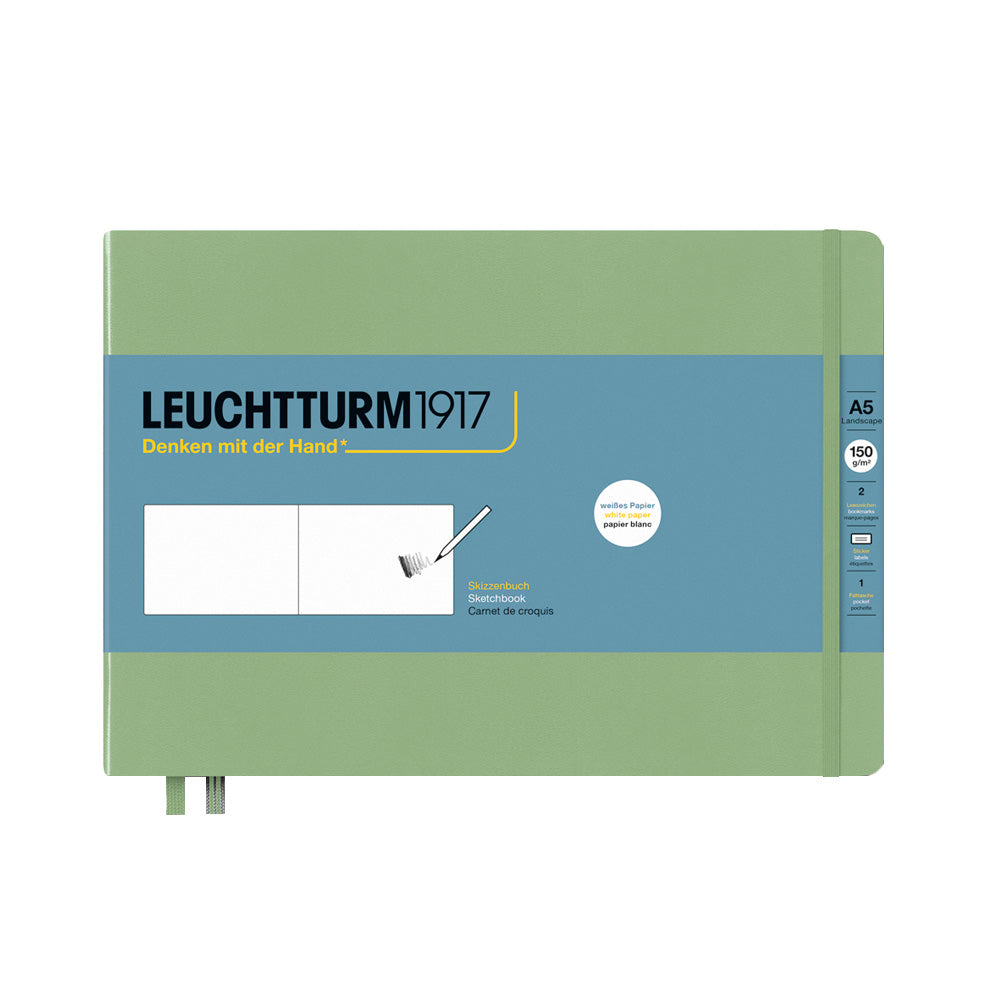 LEUCHTTURM1917 Sketchbook Medium Landscape Sage
