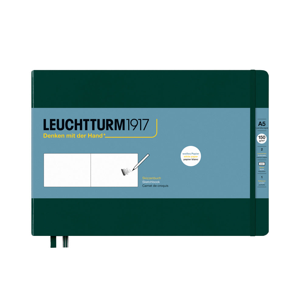 LEUCHTTURM1917 Sketchbook Medium Landscape Forest Green