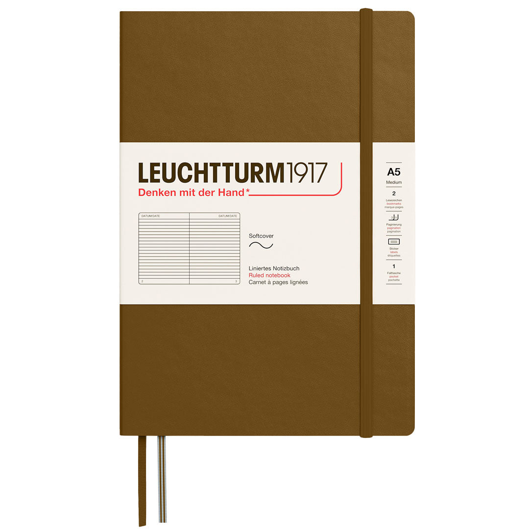 LEUCHTTURM1917 Softcover Notebook Medium A5 Spice Brown