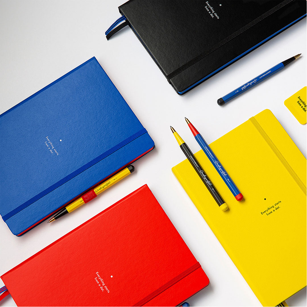 LEUCHTTURM1917 Bauhaus Edition Hardcover Notebook Medium Lemon Dotted
