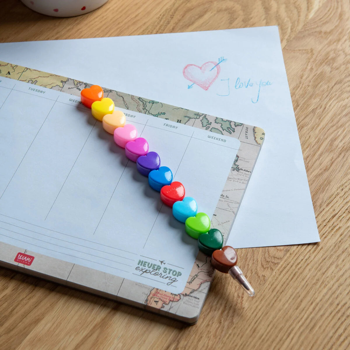 Legami Stackable Crayons Heart