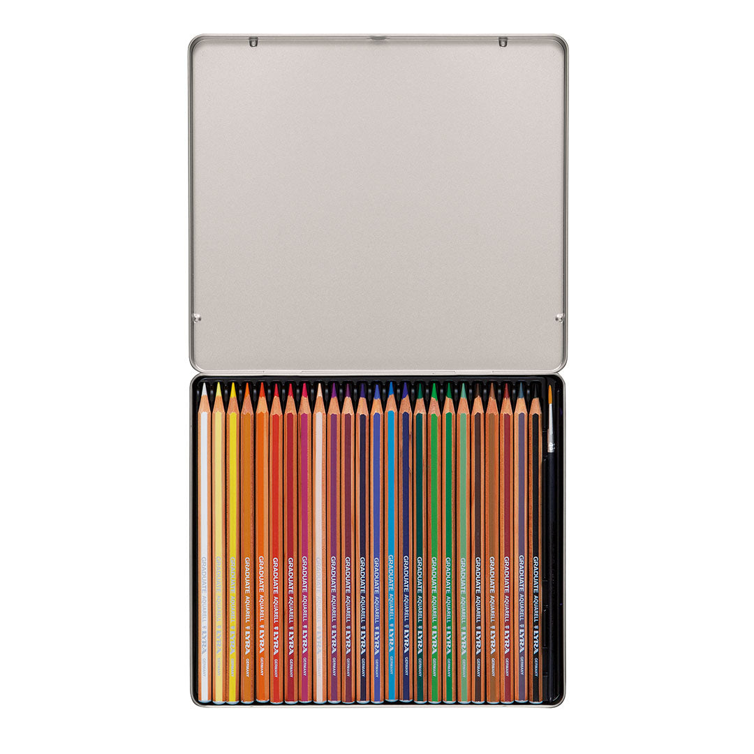 LYRA Graduate Aquarell Pencil 24 Tin