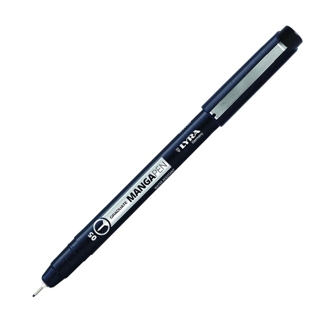 Lyra Graduate Manga Black Pen Set of 8