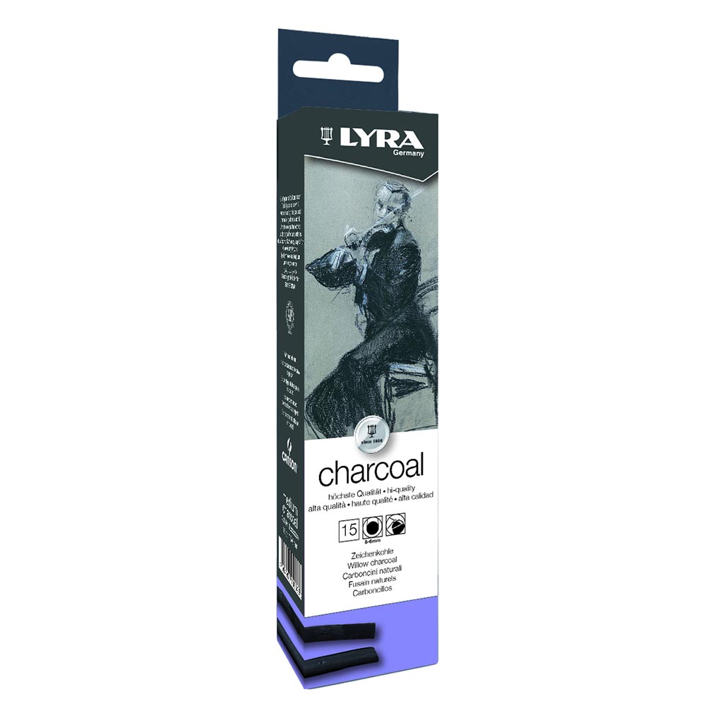 Lyra Charcoal Medium 5-6mm Box of 15