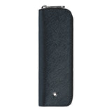 Montblanc Sartorial 1 Pen Zipped Pouch Tweed Blue