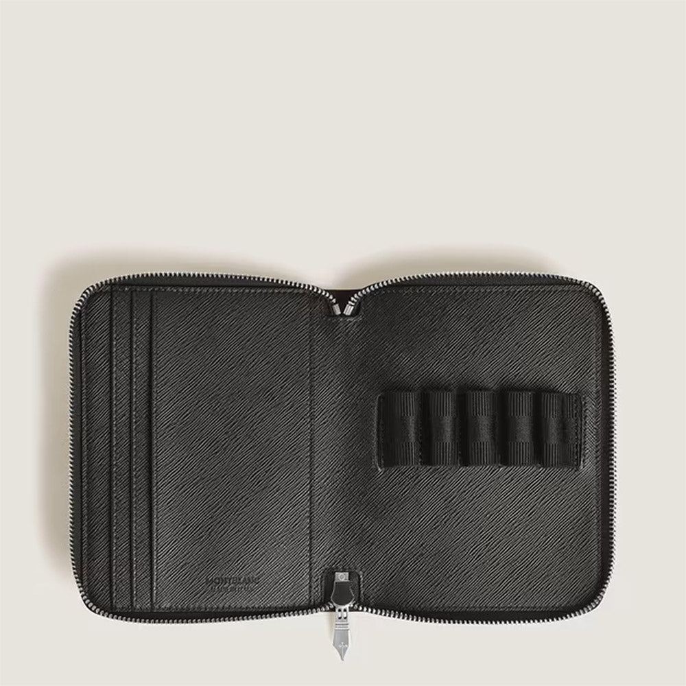 Montblanc Sartorial 5 Pen Zipped Pouch Black