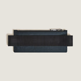 Montblanc 2 Pen Elastic Zip Pouch Tweed Blue