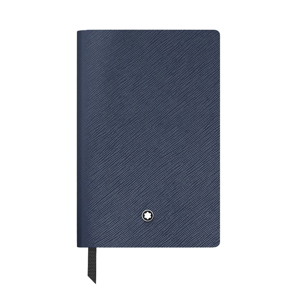 Montblanc Small Notebook Ink Blue Leather Blank