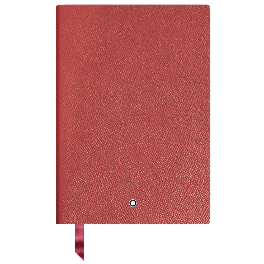 Montblanc Medium Notebook Brick Red Leather Squared