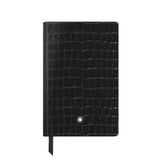 Montblanc Small Notebook Black Printed Croco Leather Lined