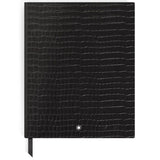 Montblanc Large Notebook Black Printed Croco Leather Lined
