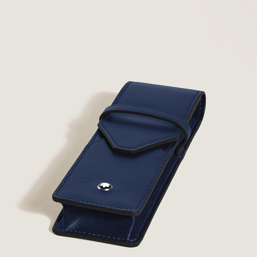 Montblanc Meisterstuck 2 Pen Pouch Ink Blue