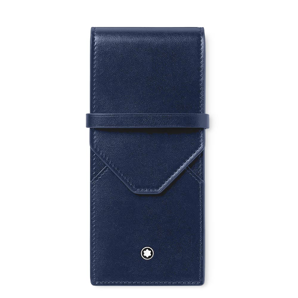 Montblanc Meisterstuck 3 Pen Pouch Ink Blue