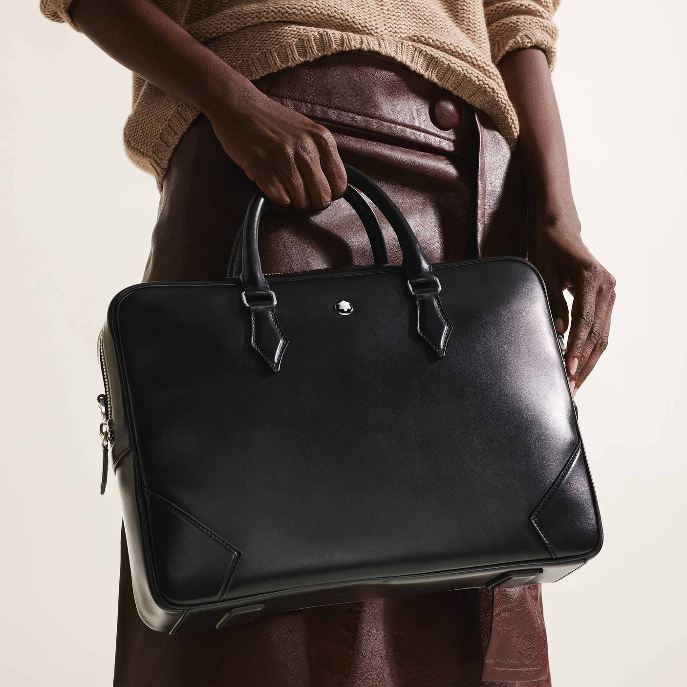 Montblanc Medium Briefcase in Meisterstück Leather