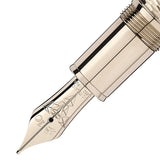 Montblanc Meisterstuck Solitaire LeGrand Fountain Pen Geometry Champagne Gold
