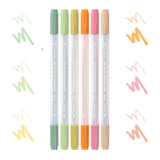 Midori Colour Pens for Paintable Stamp Set of 6