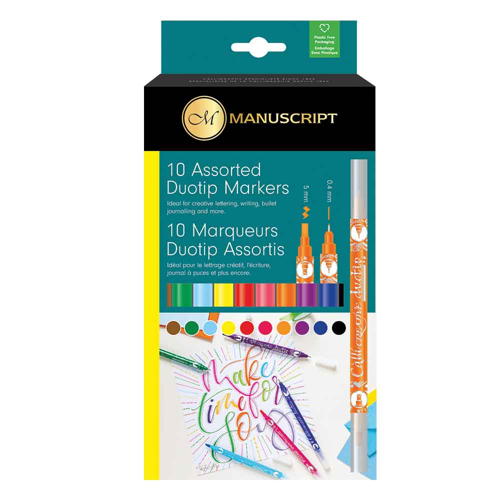 Manuscript Callicreative Duotip Markers Assorted Set of 10