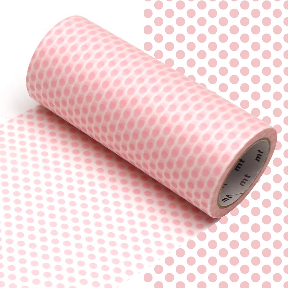 mt Washi Masking Tape - 100mm x 7m - Dot Strawberry Milk