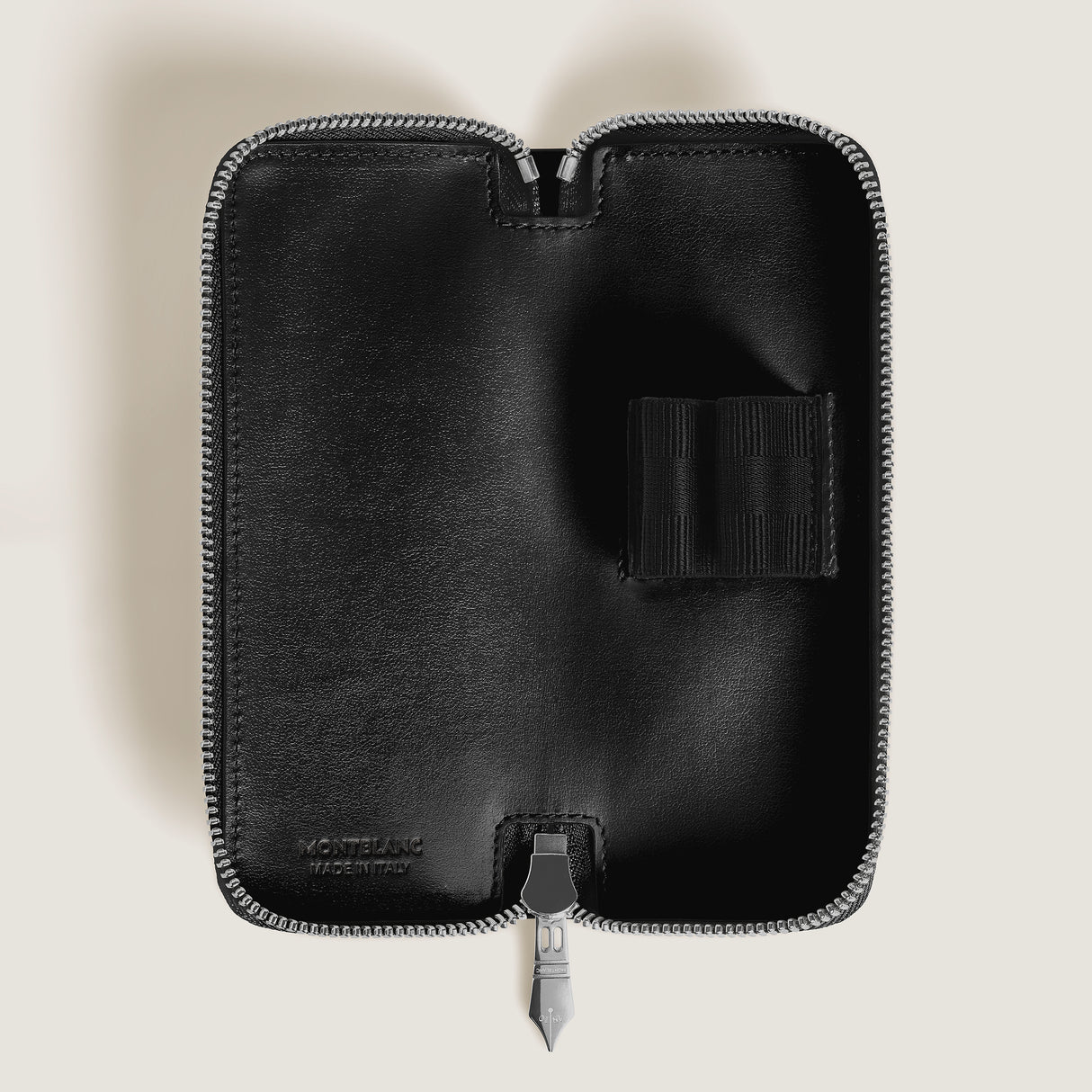 Montblanc Meisterstuck 2 Pen Pouch with Zip Black